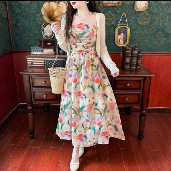 Dress and coat ,size: S, M
